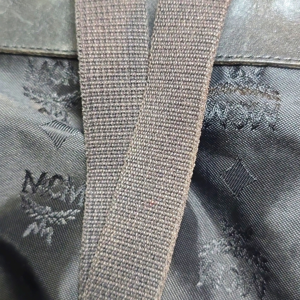 MCM Black Backpack with Vintage-Inspired Design - Picture 9 of 9